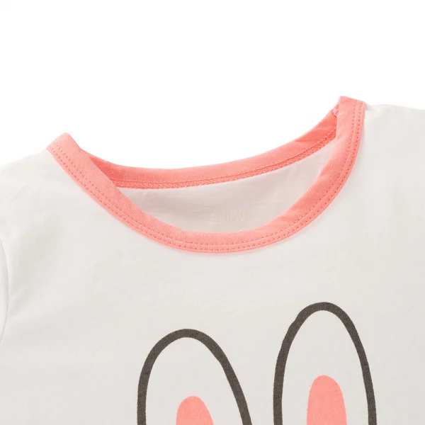 Bộ bé gái ngắn Animo Easy TX0225026 (1-4Y,Trắng-hồng,TT02)