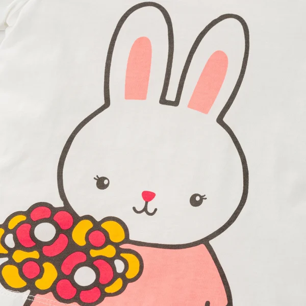 Bộ bé gái ngắn Animo Easy TX0225026 (1-4Y,Trắng-hồng,TT02)