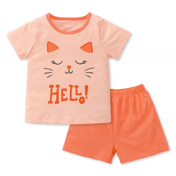 Bộ bé gái ngắn Animo Easy TX0225023 (1-4Y,Be-cam,TT02)