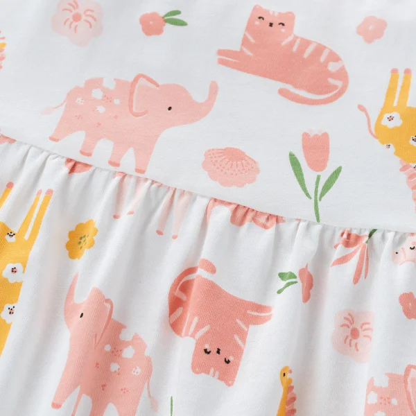 Đầm bé gái Animo Easy TX0225028 (1-4Y,Trắng,TT04)