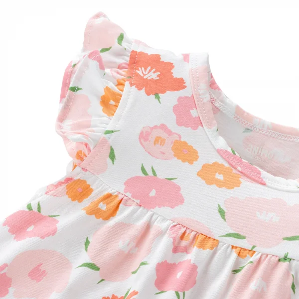 Đầm bé gái Animo Easy TX0225027 (1-4Y,Trắng,NN04)