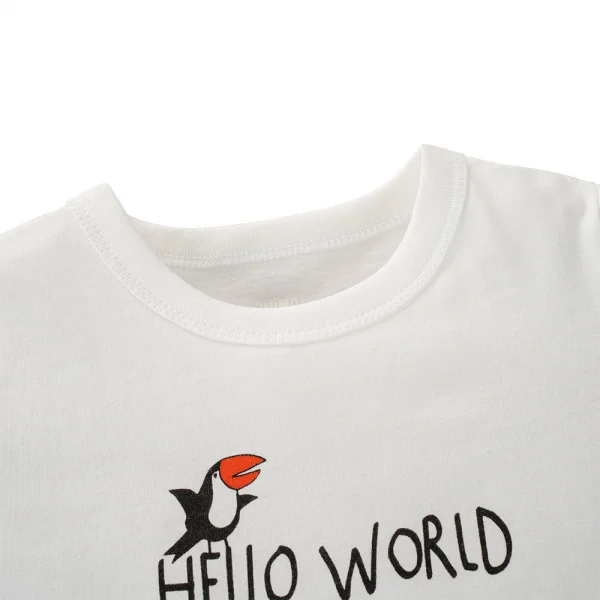 Bộ bé trai ngắn Animo Easy HN0225012 (1-4Y,Trắng-vàng,TT02)