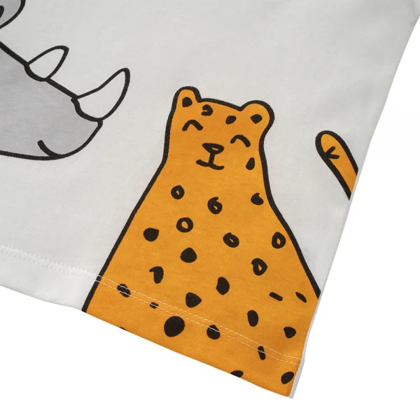 Bộ bé trai ngắn Animo Easy HN0225012 (1-4Y,Trắng-vàng,TT02)