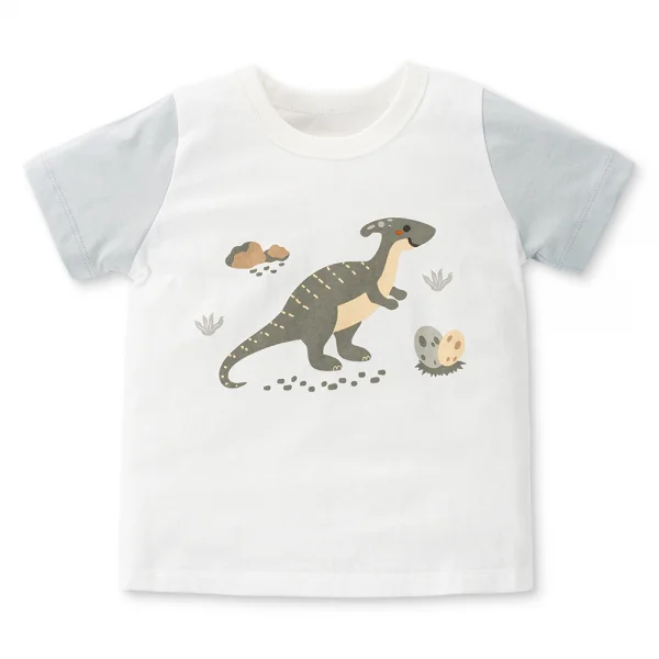 Bộ bé trai ngắn Animo Easy HN0225011 (1-4Y,Trắng-dương,NN02)