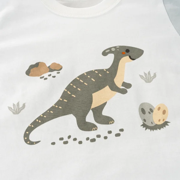 Bộ bé trai ngắn Animo Easy HN0225011 (1-4Y,Trắng-dương,NN02)