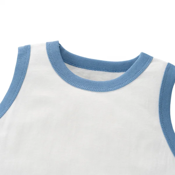 Bộ bé trai sát nách Animo Easy HN0225010 (1-4Y,Trắng-dương,TT02)