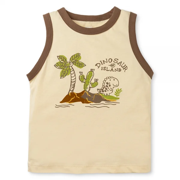 Bộ bé trai ngắn Animo Easy HN0225029 (1-4Y,Kem-nâu,TT02)