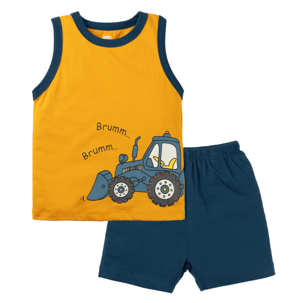 Bộ bé trai sát nách Animo Easy HN0225013 (1-4Y,Vàng-dương,TT02)