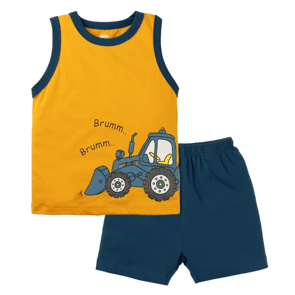 Bộ bé trai sát nách Animo Easy HN0225013 (1-4Y,Vàng-dương,TT02)