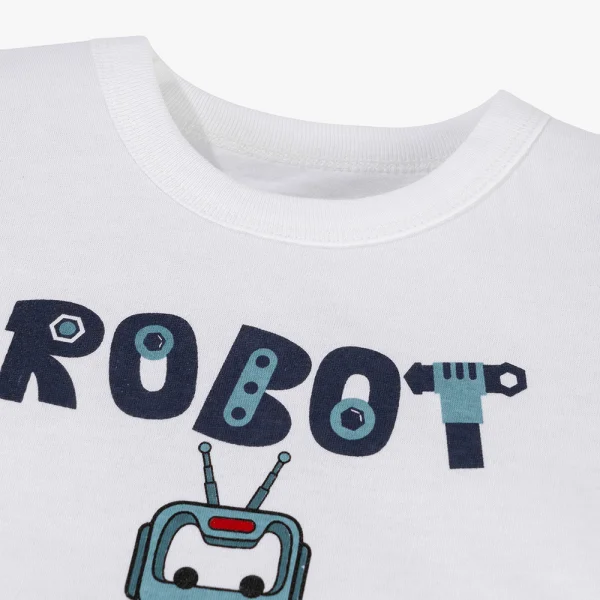 Bộ bé trai ngắn Animo Easy HN0425004 (1-4Y,Trắng-dương,TT02)