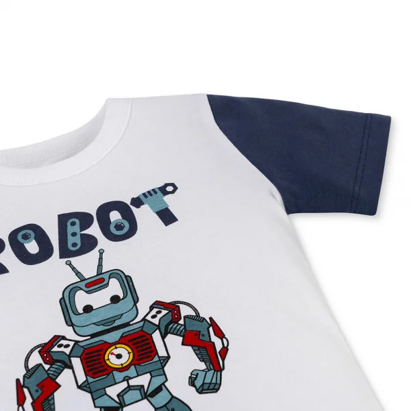 Bộ bé trai ngắn Animo Easy HN0425004 (1-4Y,Trắng-dương,TT02)