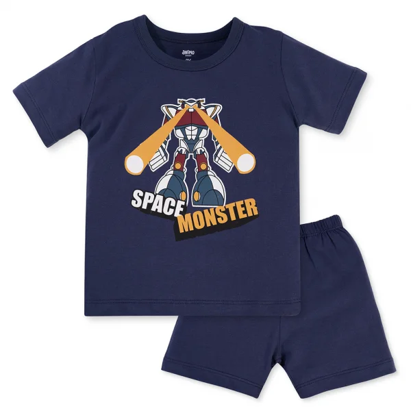 Bộ bé trai ngắn Animo Easy HN0325050 (1-4Y,Dương-dương,DD02)