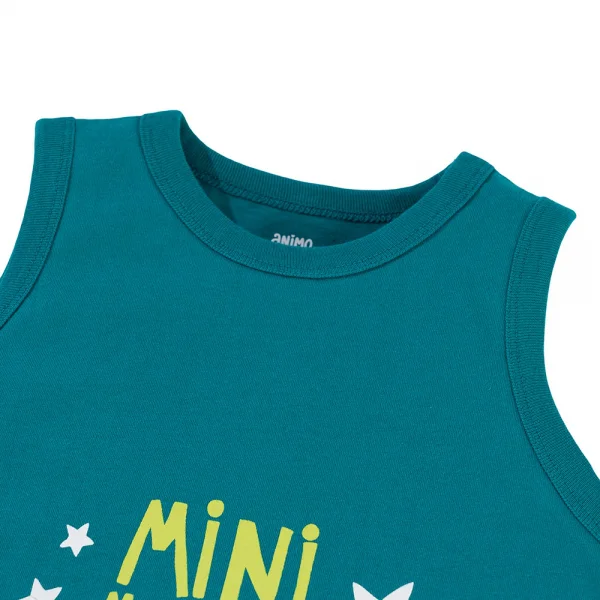 Bộ bé trai sát nách Animo Easy HN0325005 (1-4Y,Lá-dương,TT02)