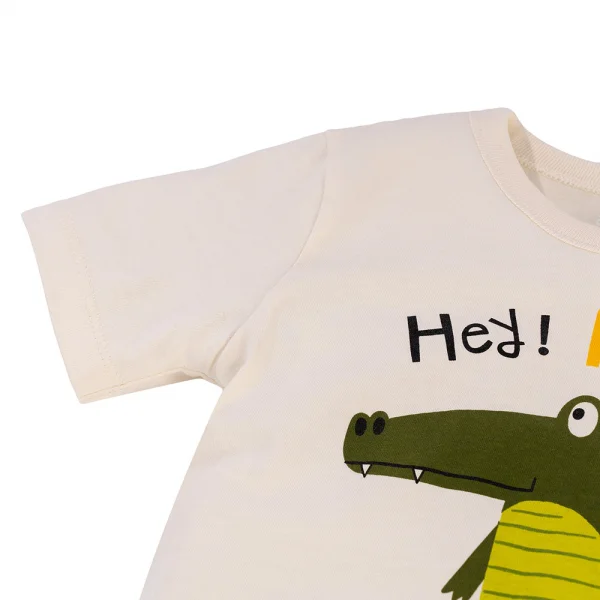 Áo bé trai tay ngắn Animo Easy HN0325064 (1-4Y,Kem,NN02)