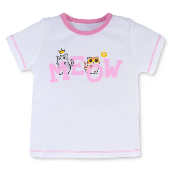 Bộ bé gái lửng Animo Easy LU0325015 (1-4Y,Trắng-tím,TT02)