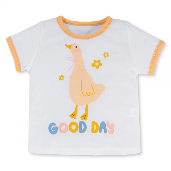 Bộ bé gái lửng Animo Easy LU0325009 (1-4Y,Trắng-vàng,TT02)