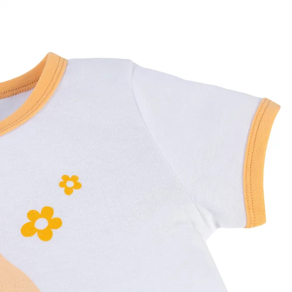 Bộ bé gái lửng Animo Easy LU0325009 (1-4Y,Trắng-vàng,TT02)