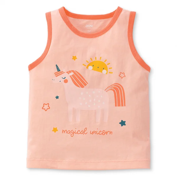 Bộ bé gái ngắn Animo Easy TX0225024 (1-4Y,Be-cam,TT02)