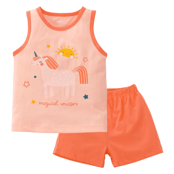 Bộ bé gái ngắn Animo Easy TX0225024 (1-4Y,Be-cam,TT02)