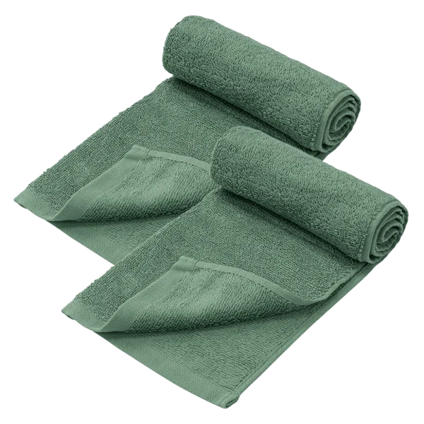 Combo 2 Khăn lau tóc Cotton Animo T2408_PP004_ (34x80cm,Xanh lá)