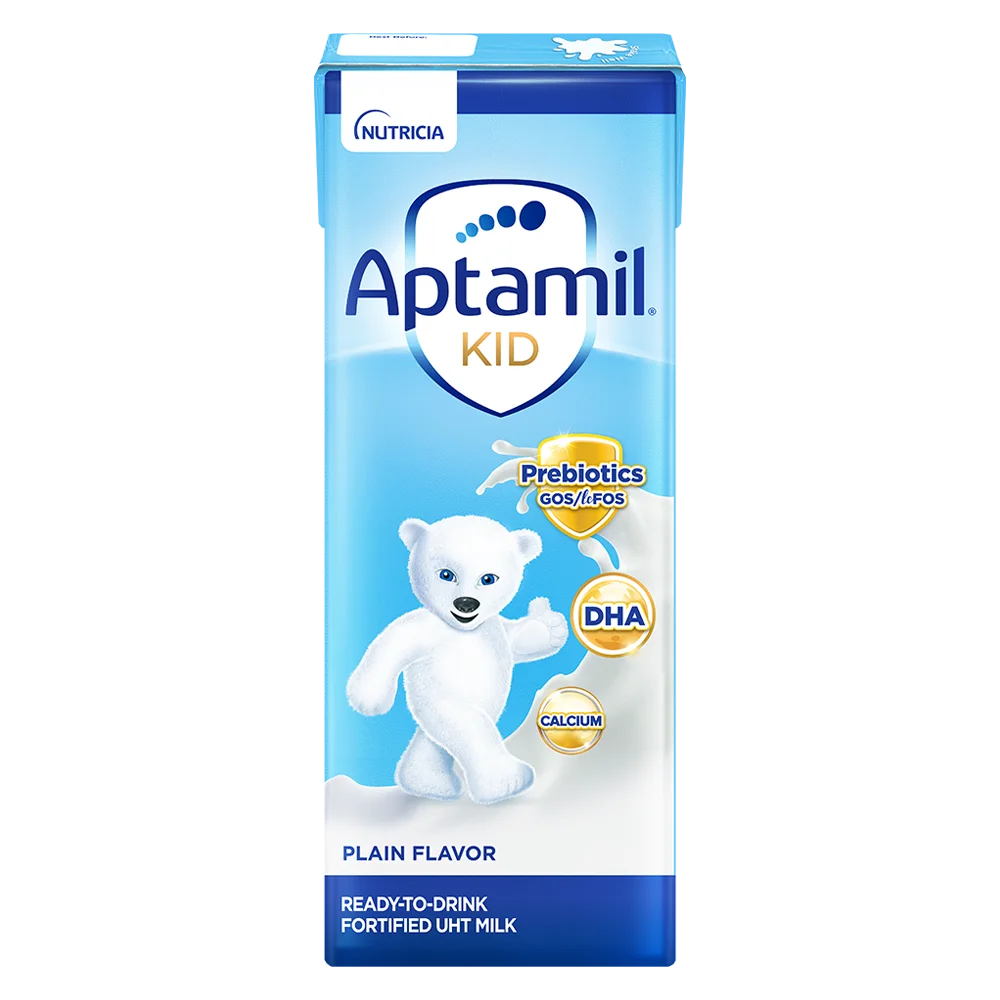 Thùng Sữa dinh dưỡng pha sẵn Aptamil Kid 180ml, lốc 3 hộp (Từ 1 tuổi)
