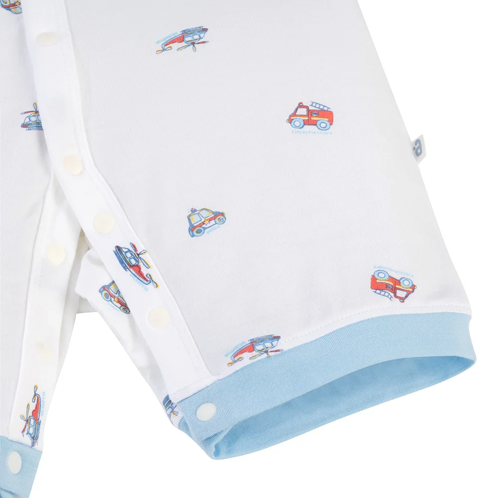 Set 2 Bodysuit modal kháng khuẩn đùi Animo VD0225020 (0-12M,Xanh-trắng,TT06)