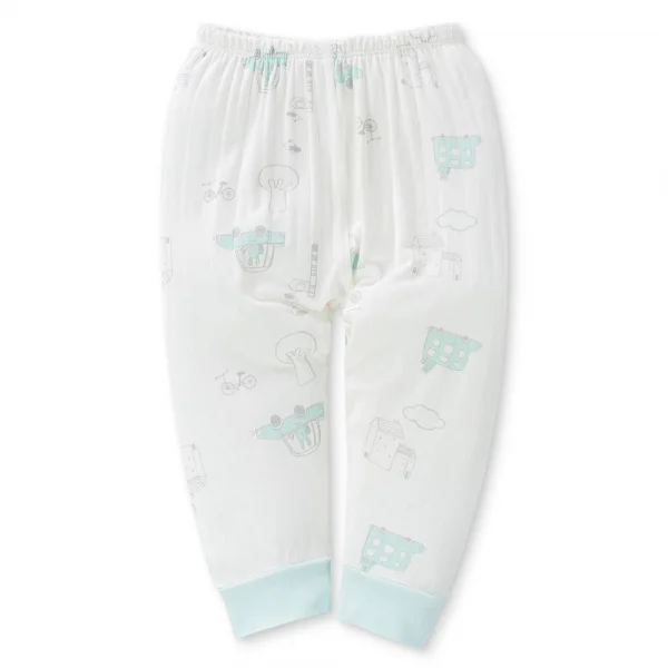 Bộ modal jacquard dài Animo KV1124013 (0-24M,Xanh ngọc)