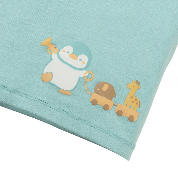 Set 2 Bộ modal kháng khuẩn ngắn Animo VD0225014 (0-24M,Xanh-trắng,DD06)