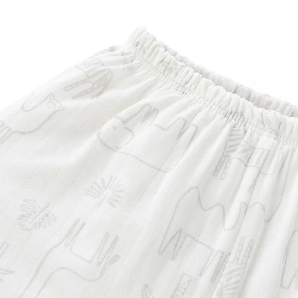 Bộ modal jacquard ngắn Animo KV1124010 (0-24M,Trắng)