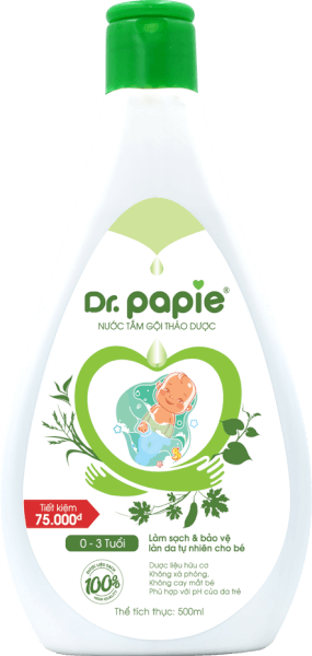 Combo 1 Nước tắm thảo dược Dr Papie 500ml và 1 Gumazing D3K2 Pro Oral Spray 25ml