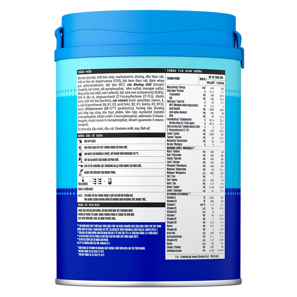 Sữa bột Dielac Grow Plus 2+ 850g (2-10 tuổi)