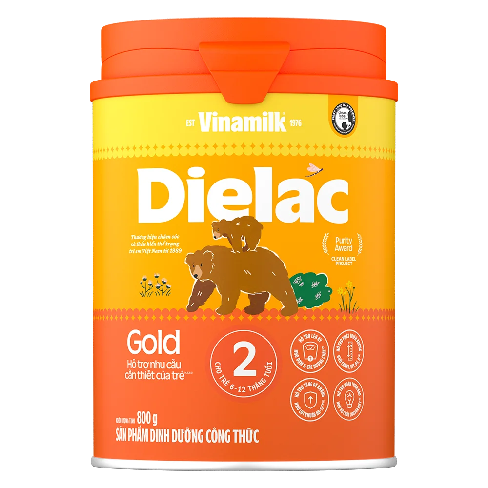 Sữa Dielac Gold 2, 800g (6-12 tháng)