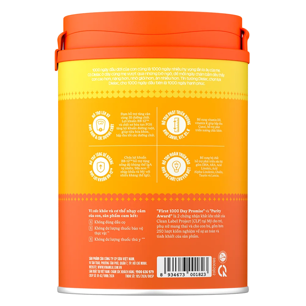 Sữa Dielac Gold 2, 800g (6-12 tháng)