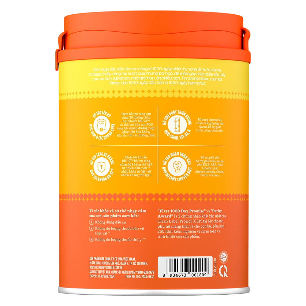 Sữa Dielac Gold 1, 800g (0-6 tháng)