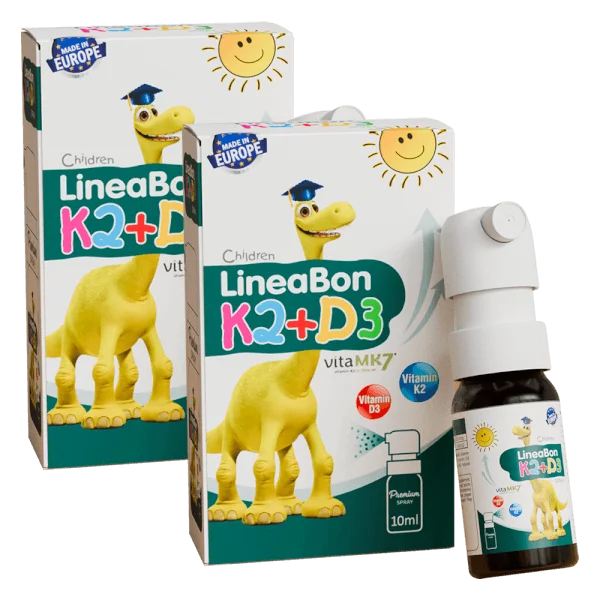 Combo 2 Thực phẩm bảo vệ sức khỏe LineaBon K2+D3 Spray dạng xịt