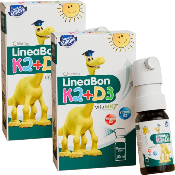 Combo 2 Thực phẩm bảo vệ sức khỏe LineaBon K2+D3 Spray dạng xịt