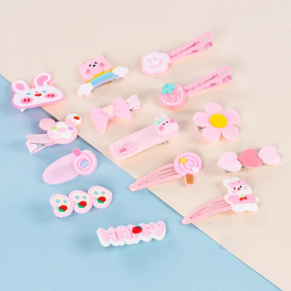 Set kẹp tóc 14 món Animo A2501_MN045 (Hồng)