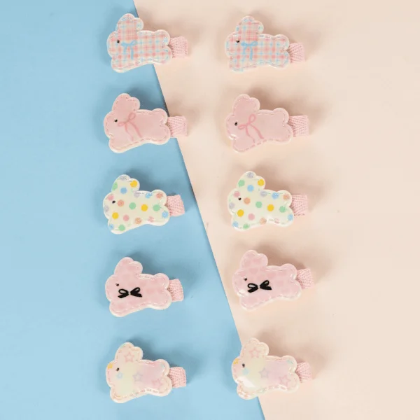 Set kẹp tóc 10 món Animo A2501_MN044 (Hồng)