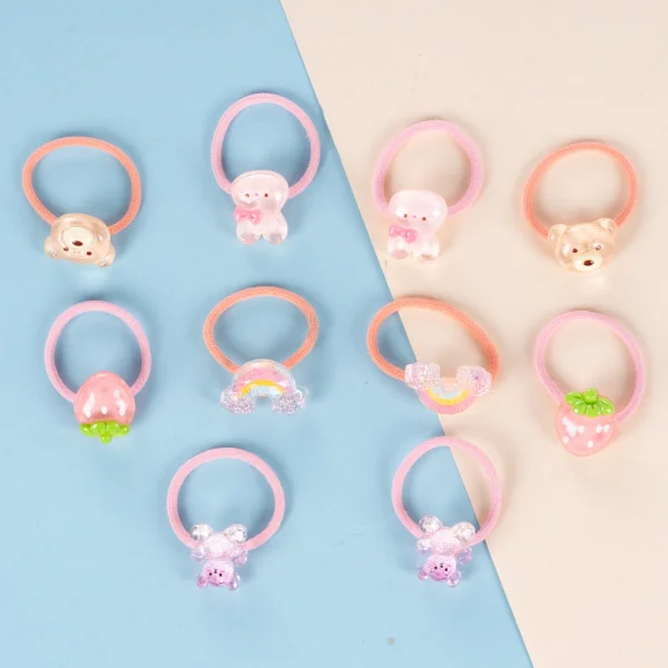 Set cột tóc 10 món Animo A2501_MN040 (Hồng)