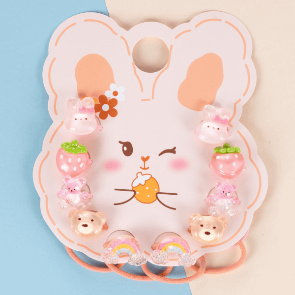 Set cột tóc 10 món Animo A2501_MN040 (Hồng)