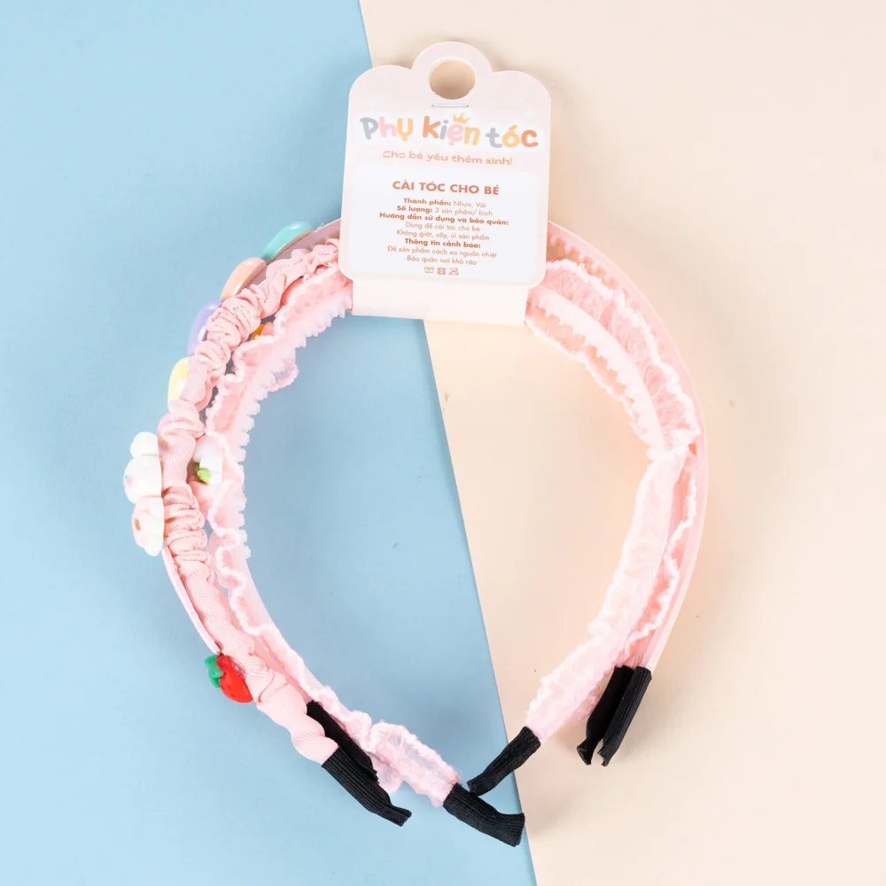 Combo 3 cài tóc cho bé Animo A2501_MN046 (Hồng)