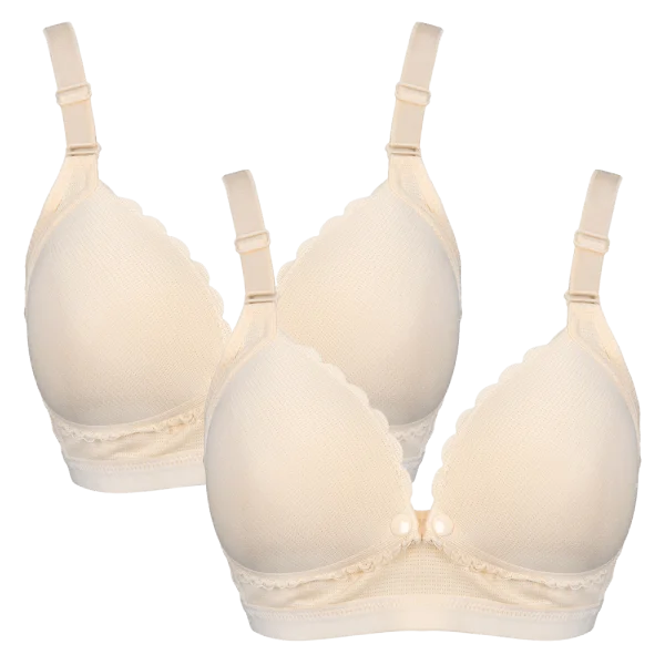 Combo 2 Áo lót bầu & cho con bú Animo MN0924032 (XL,Vàng nhạt)