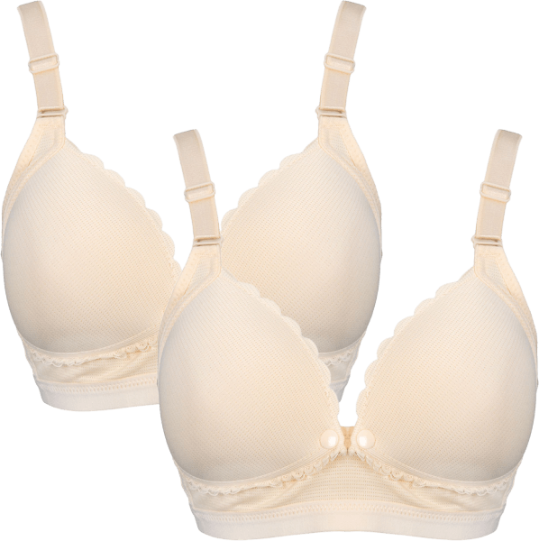 Combo 2 Áo lót bầu & cho con bú Animo MN0924032 (XL,Vàng nhạt)