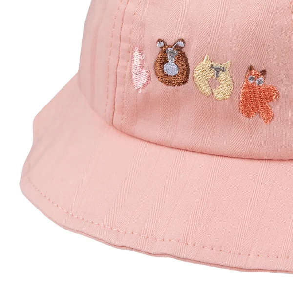 Nón vành tròn bé gái 1-3Y Animo A2501_MN053 (50cm,Hồng)