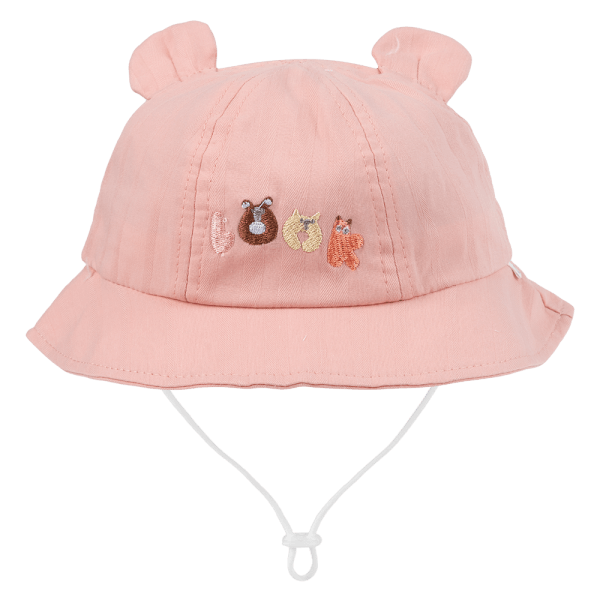 Nón vành tròn bé gái 1-3Y Animo A2501_MN053 (50cm,Hồng)