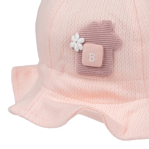 Nón vành tròn bé gái 1-3Y Animo A2501_MN052 (50cm,Hồng)