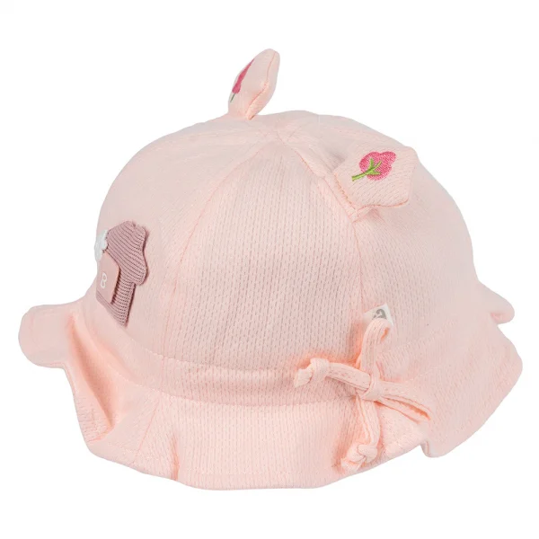 Nón vành tròn bé gái 1-3Y Animo A2501_MN052 (50cm,Hồng)