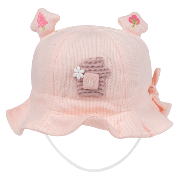 Nón vành tròn bé gái 1-3Y Animo A2501_MN052 (50cm,Hồng)