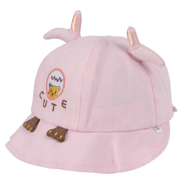 Nón vành tròn bé gái 1-3Y Animo A2501_MN051 (48cm,Hồng)