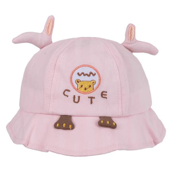 Nón vành tròn bé gái 1-3Y Animo A2501_MN051 (48cm,Hồng)